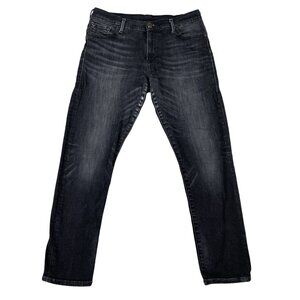 True Religion Liv Low Rise Relaxed Skinny Black Jeans Sz 29